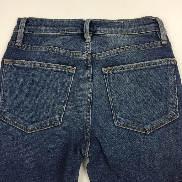 FRAME DENIM Barneys New York Beckett Wash Le High Straight Raw Step Hem Jeans - Picture 9 of 13